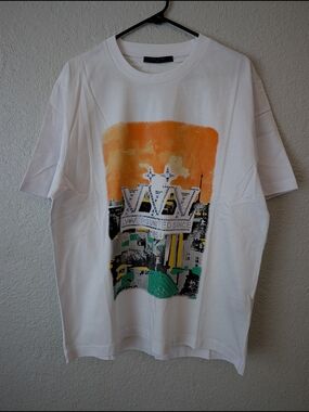 Louis Vuitton Embellished Graphic Cotton T-Shirt Size L